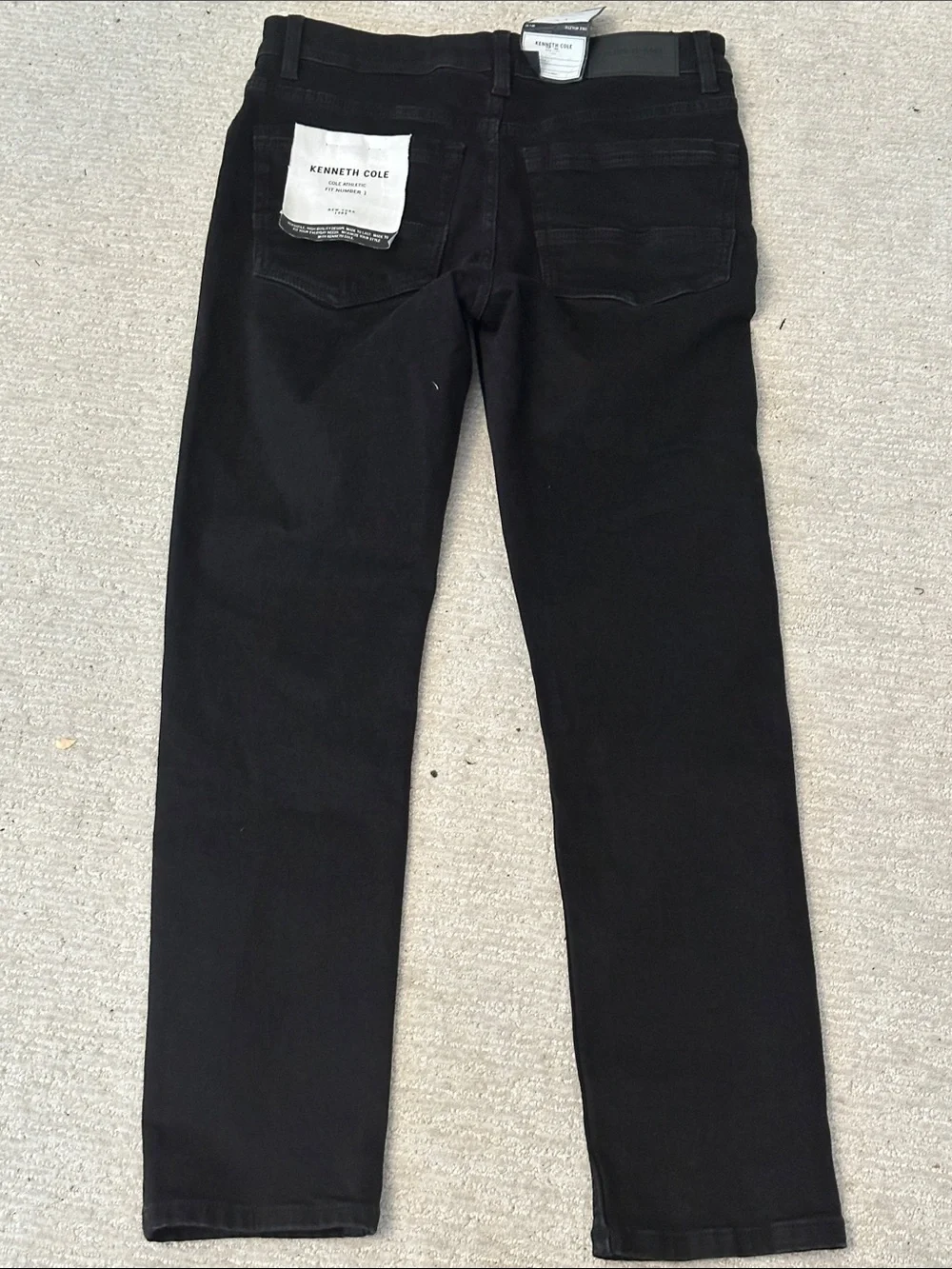 Kenneth Cole Men’s Black Slim Straight Jeans